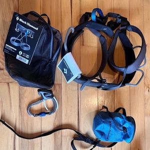 Black Diamond Momentum Men’s Climbing Harness Package (Large) - NWT
